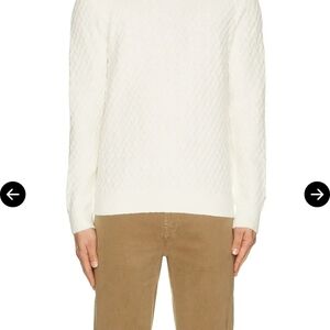 Club Monaco Cream Crewneck Sweater